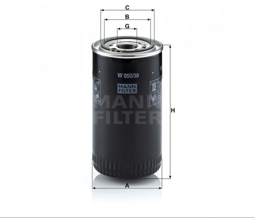 Mann-Filter olajszűrő W950/39