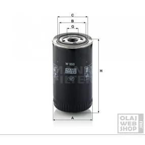 Mann-Filter olajszűrő W950