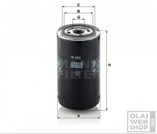Mann-Filter olajszűrő W950