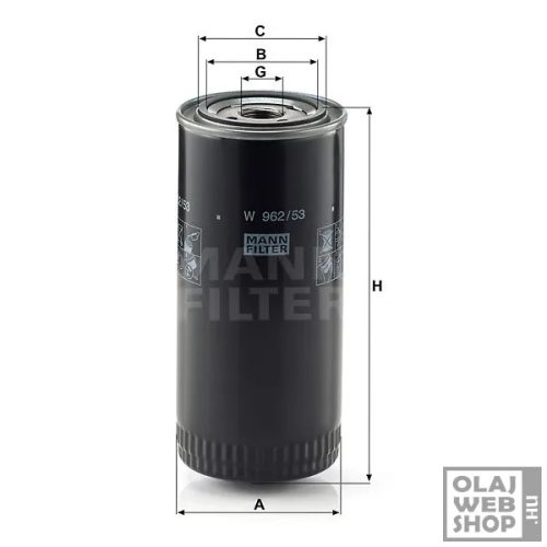 Mann-Filter olajszűrő W962/53
