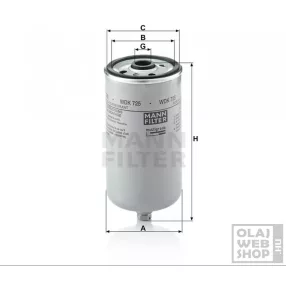 Mann-Filter üzemanyagszűrő WDK725