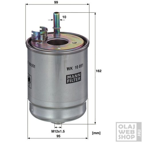 Mann-Filter üzemanyagszűrő WK 10 051