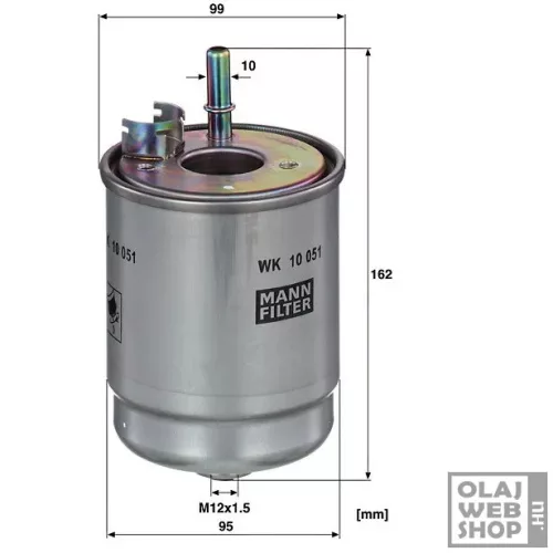 Mann-Filter üzemanyagszűrő WK10051
