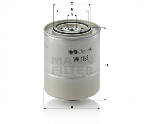 Mann-Filter üzemanyagszűrő WK1123