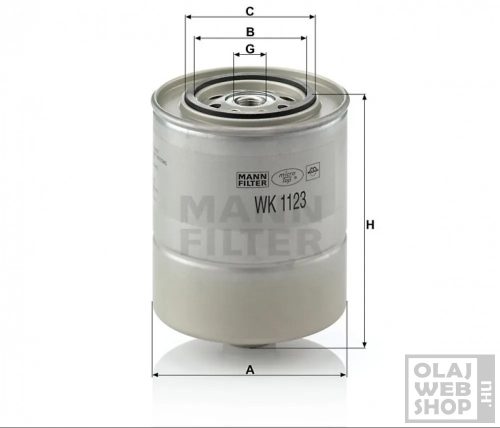 Mann-Filter üzemanyagszűrő WK1123