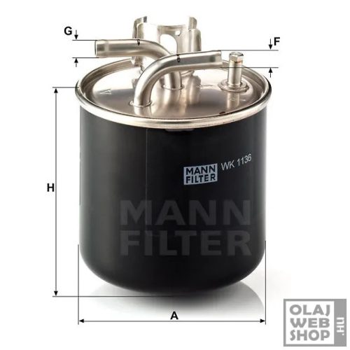 Mann-Filter üzemanyagszűrő WK1136