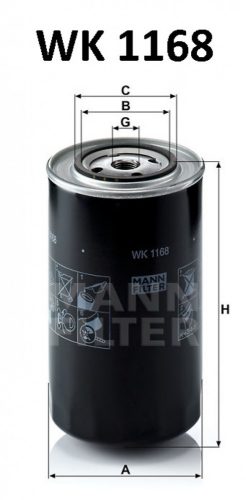 Mann-Filter üzemanyagszűrő WK1168