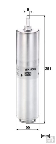 Mann-Filter üzemanyagszűrő WK5002
