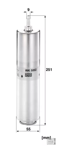 Mann-Filter üzemanyagszűrő WK5002