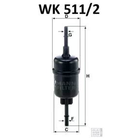 Mann-Filter üzemanyagszűrő WK511/2