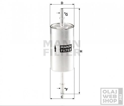 Mann-Filter üzemanyagszűrő WK512/1