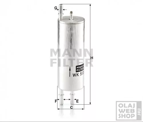 Mann-Filter üzemanyagszűrő WK513/3