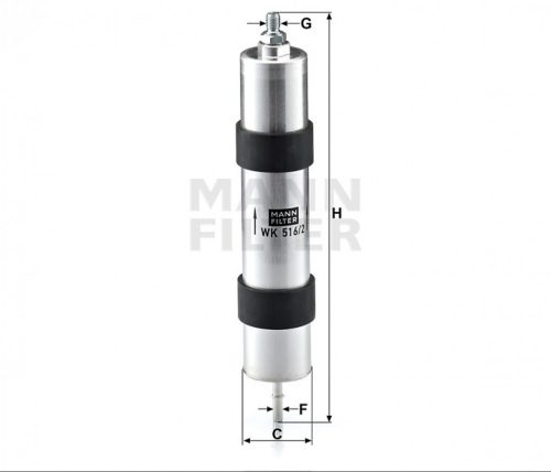 Mann-Filter üzemanyagszűrő WK516/2