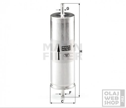 Mann-Filter üzemanyagszűrő WK516