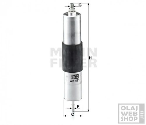 Mann-Filter üzemanyagszűrő WK533