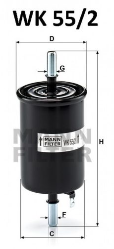 Mann-Filter üzemanyagszűrő WK55/2