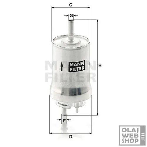 Mann-Filter üzemanyagszűrő WK59x