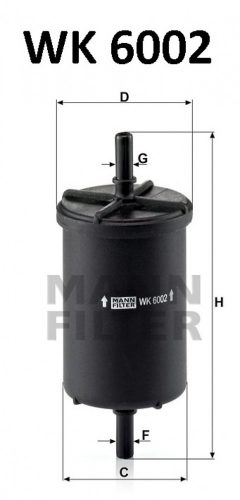 Mann-Filter üzemanyagszűrő WK6002