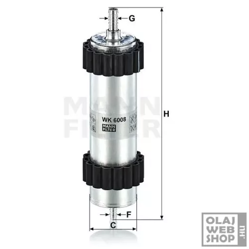Mann-Filter üzemanyagszűrő WK6008