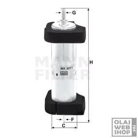 Mann-Filter üzemanyagszűrő WK6011