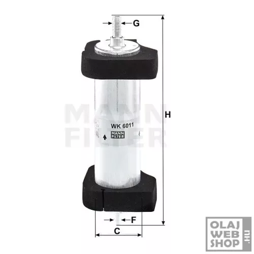 Mann-Filter üzemanyagszűrő WK6011