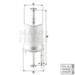 Mann-Filter üzemanyagszűrő WK6015