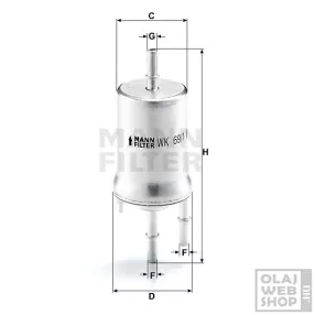 Mann-Filter üzemanyagszűrő WK69/1