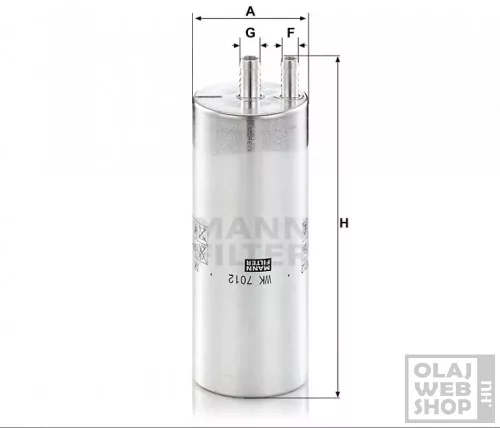 Mann-Filter üzemanyagszűrő WK7012
