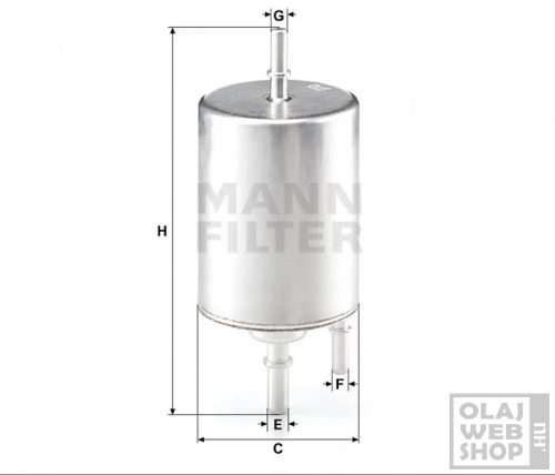 Mann-Filter üzemanyagszűrő WK720/4