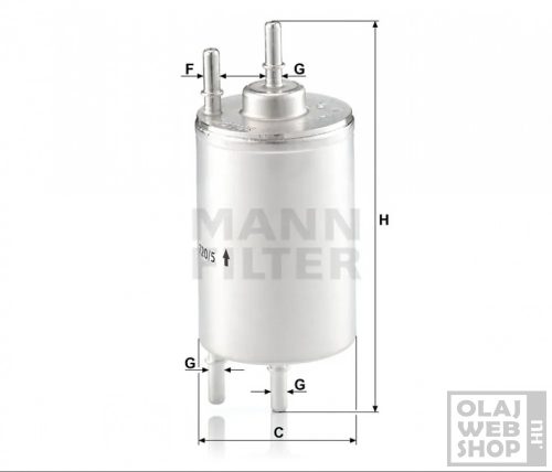 Mann-Filter üzemanyagszűrő WK720/5