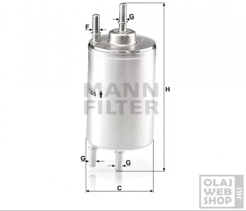 Mann-Filter üzemanyagszűrő WK720/6