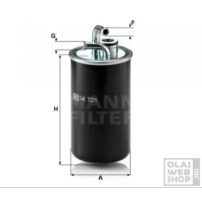 Mann-Filter üzemanyagszűrő WK722/1