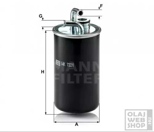 Mann-Filter üzemanyagszűrő WK722/1