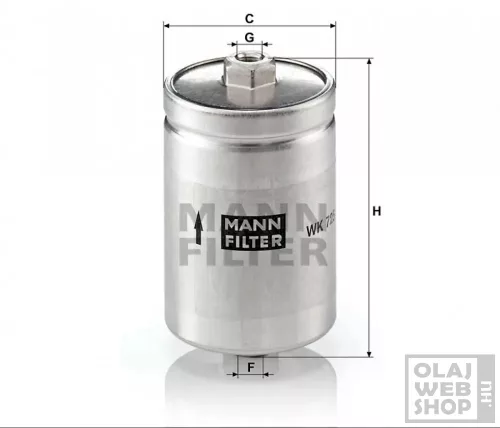 Mann-Filter üzemanyagszűrő WK725