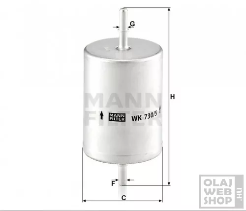 Mann-Filter üzemanyagszűrő WK730/5