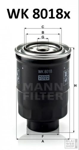 Mann-Filter üzemanyagszűrő WK8018X