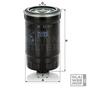 Mann-Filter üzemanyagszűrő WK8019/1