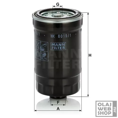 Mann-Filter üzemanyagszűrő WK8019/1
