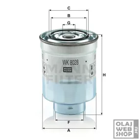 Mann-Filter üzemanyagszűrő WK8028z