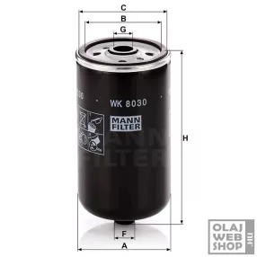 Mann-Filter üzemanyagszűrő WK8030