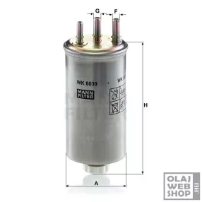 Mann-Filter üzemanyagszűrő WK8039