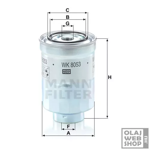 Mann-Filter üzemanyagszűrő WK8053 z