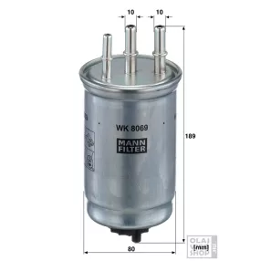 Mann-Filter üzemanyagszűrő WK8069 (WK829/3 helyett)