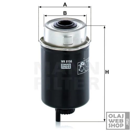 Mann-Filter üzemanyagszűrő WK8156