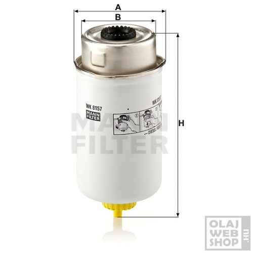 Mann-Filter üzemanyagszűrő WK8157