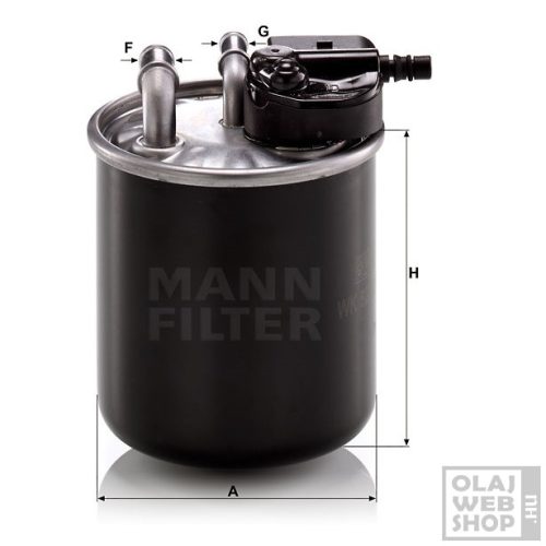 Mann-Filter üzemanyagszűrő WK 820/21