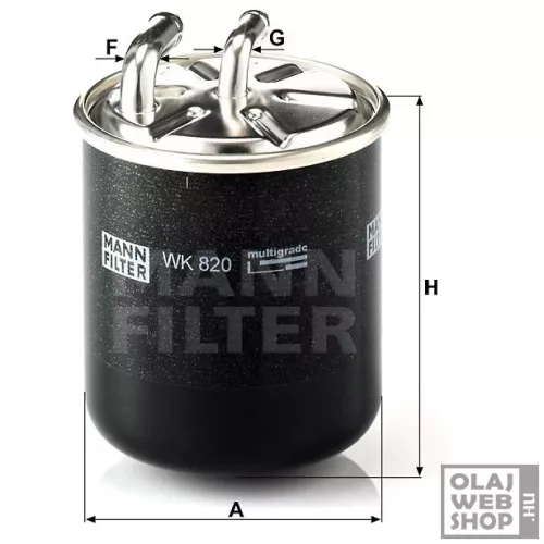 Mann-Filter üzemanyagszűrő WK820