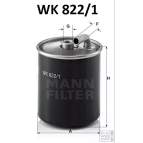 Mann-Filter üzemanyagszűrő WK822/1