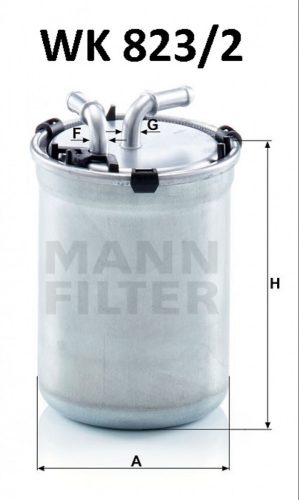 Mann-Filter üzemanyagszűrő WK823/2