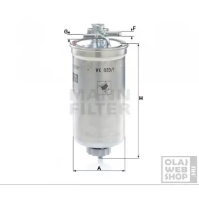 Mann-Filter üzemanyagszűrő WK829/1X